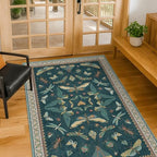 Teal 3x4 Entryway Rug - Image 6