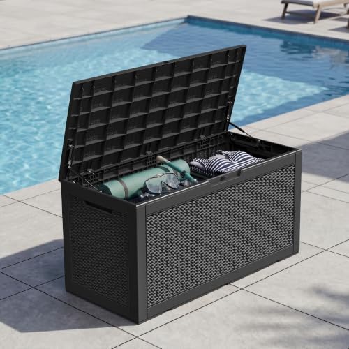 Outdoor Storage Box Waterproof, 100 Gallon Deck Box - Image 6