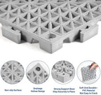 12PCS Drainage Interlocking Floor Tiles 11.8" x 11.8", Modular Interlocking - Image 3