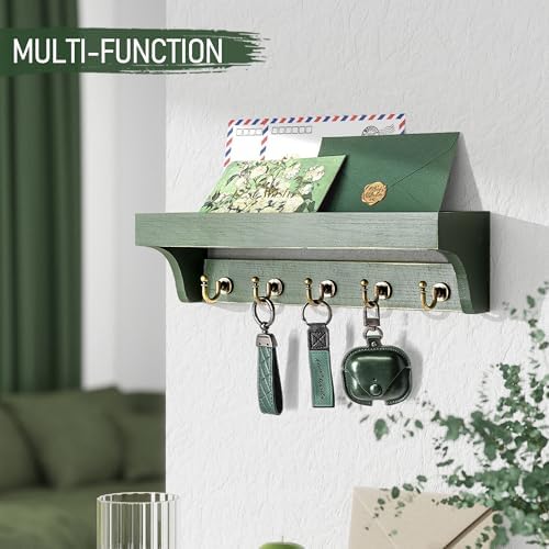 Rebee Vision Pine Wood Key Holder Wall Mount - Image 3