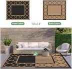GENIMO Outdoor Rug, Waterproof Plastic Rugs 10'x14' - Image 5