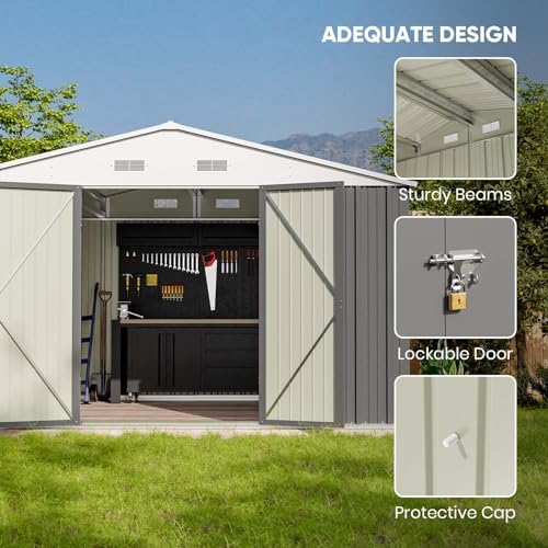 Patiowell Outdoor Storage Shed, 10 x 8 FT - Image 3