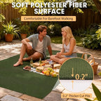 Grefinity Marine Carpet, 6 FT x 18 FT Olive Green Indoor Outdoor Carpet - Image 4