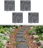 4 Pcs 11.8" Interlocking Stepping Stones Outdoor by jxgzyy