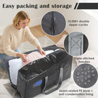 6 Pack Moving Bags with Full-Open Side Zipper, Extra Large 93L Heavy Duty - Image 4