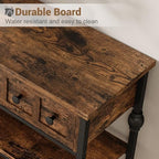 Garvee 52" Console Table with 3 Drawers, Roman Column Entryway Table, Narrow - Image 5