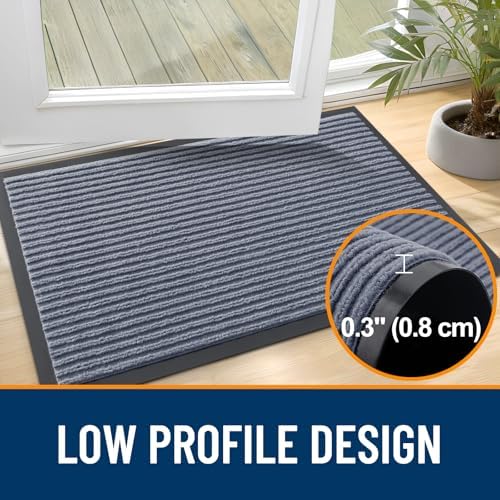 OLANLY 2-Pack Front Door Mats 59x34, Waterproof Heavy-Duty Doormats - Image 4