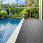 Patio Deck Tiles Waterproof and Non-Slip Interlocking Deck Tiles 44 Pack - Image 6