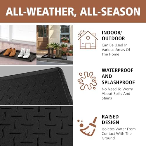 Heavy Duty Boot Trays Natural Rubber Shoe Mat Tray - Image 3