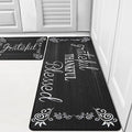 HEBE Anti Fatigue Kitchen Mat Set of 2 Non Slip Cushioned Kitchen Mats by HEBE