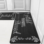 HEBE Anti Fatigue Kitchen Mat Set of 2 Non Slip Cushioned Kitchen Mats by HEBE