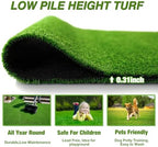 XLX TURF Outdoor Artificial Grass Rug 5FT X 7FT, Extra Large Pets Grass Pad - Image 4