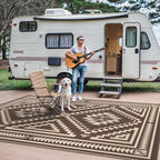 GENIMO Outdoor Rug, Waterproof Plastic Rugs - Image 5