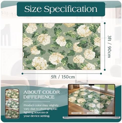 3x5 Floral Entry Rug - Image 7