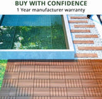 BEEFURNI Interlocking Acacia Wood Deck Tiles 12x12 - Image 6