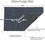AAZZKANG Welcome Mats for Front Door Large 24"x36" - Image 3