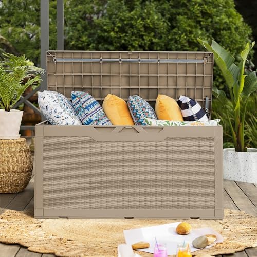 Flamaker 105 Gallon Deck Box Waterproof, Outdoor Storage Box - Image 5