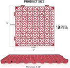 MAXWAVE 18 Pack 12" x 12" Modular Interlocking Floor Mats, Soft PVC Non-Slip - Image 2
