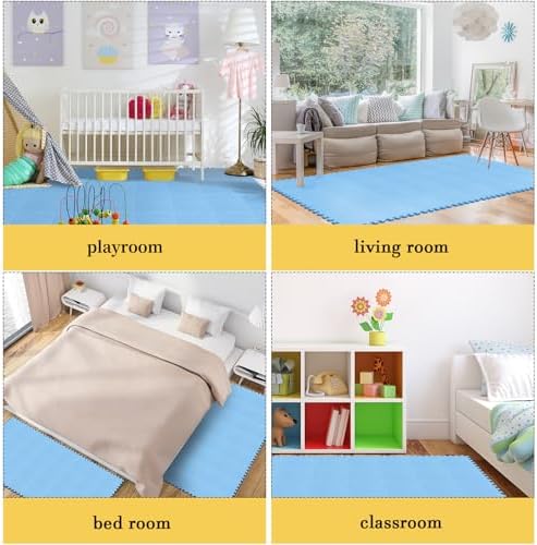 Shihanee 16 Foam Floor Interlocking Tiles, 11.8 x 11.8 Inch - Image 6