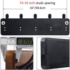 WEBI Rustic Coat Rack Wall Mount, Wood Coat Hooks Wall Mounted Coat Hanger - Image 3