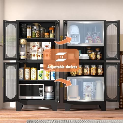 GAIOUS Black Kitchen Pantry Cabinet, Storage Cabinet - Image 3