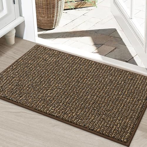 BEQHAUSE Dirt Trapper Door Mat 24" x 36", Non-Slip Washable Doormats by BEQHAUSE