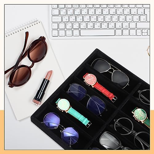 Batiyeer 2pcs Sunglasses Organizer Storage Tray Black 4 Pcs - Image 6