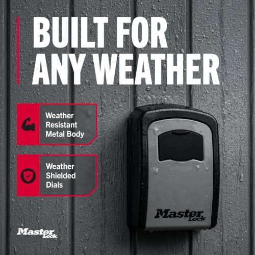 Master Lock 5-Key Combination Safe Black/Silver 5401D - Image 4