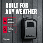 Master Lock 5-Key Combination Safe Black/Silver 5401D - Image 4