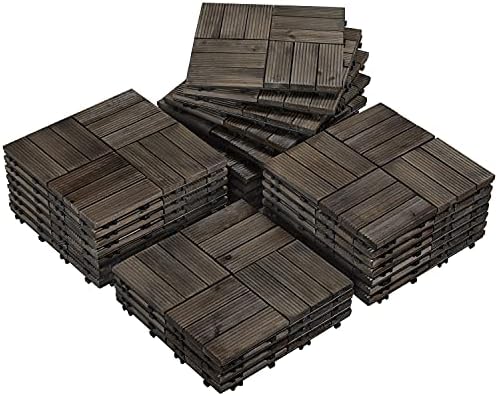 Yaheetech 27PCS 12x12in Interlocking Deck Tiles Outdoor Patio by Yaheetech