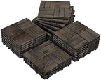 Yaheetech 27PCS 12x12in Interlocking Deck Tiles Outdoor Patio by Yaheetech