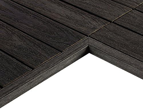 NewTechWood 1/12 ft. x 1 ft. Quick Deck Composite Deck Tile Inside Corner Trim by NewTechWood