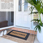 Gardenised Natural Coir and Non-Slip Rubber Doormat - Image 2