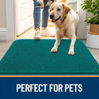 OLANLY Dog Door Mat for Muddy Paws 47x24, Super Absorbent Chenille Mud Mat - Image 6