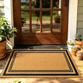 Front Door Mat Outside Non-Slip Welcome Doormat by ULTSOFE