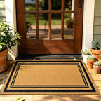 Front Door Mat Outside Non-Slip Welcome Doormat by ULTSOFE