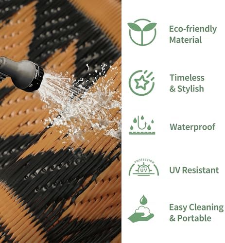 GENIMO Fall Decor Outdoor Rug, Plastic Rugs - Image 6