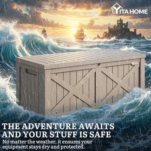 YITAHOME 150 Gallon Large Deck Box - Image 4