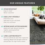 Dark Green Washable 3x12 Extra Long Runner Rug - Image 6