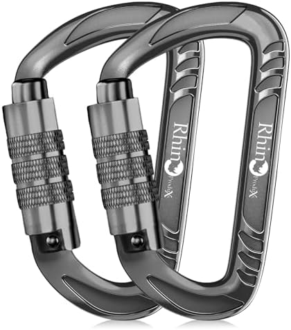 Rhino Produxs 12kN Heavy Duty Carabiner Clips by RhinoCarabiners