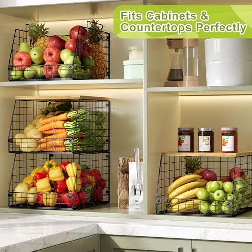 Jakyitvi 4 Pack Stackable Wire Baskets - Image 4
