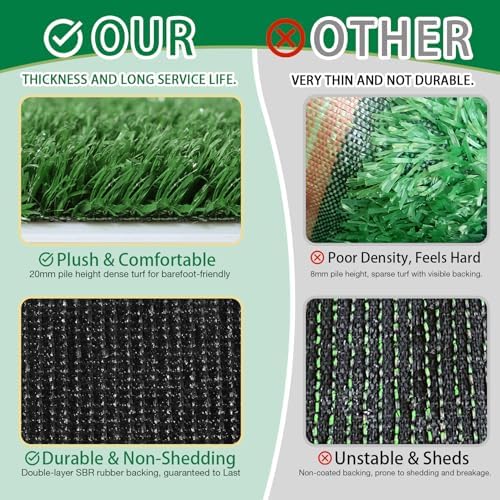 TOOKOO Artificial Grass Outdoor Rug - Image 6