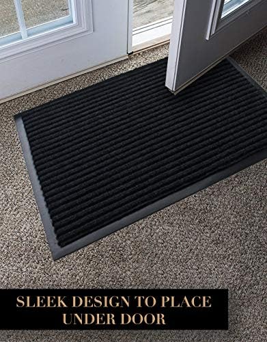 LuxUrux Striped Black Door Mat - Image 6