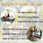 Small Patio Table, 17Inch Height Metal Patio Side Table - Image 2