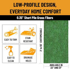 Ottomanson Artificial Grass Runner Lite 22" x 20' - Image 4