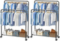 Simple Trending Clothing Clothes Rack Double Rods by SimpleTrending