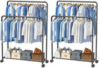 Simple Trending Clothing Clothes Rack Double Rods by SimpleTrending
