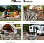 OLANLY Outdoor Rug 9x12 ft Waterproof Reversible Mat - Image 7