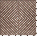 Swisstrax Ribtrax Smooth PRO Garage Tiles, Chocolate Brown by Swisstrax
