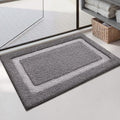 Color&Geometry Gray Bathroom Rugs 30x20, Extra Soft Absorbent Microfiber Bath by COLORG